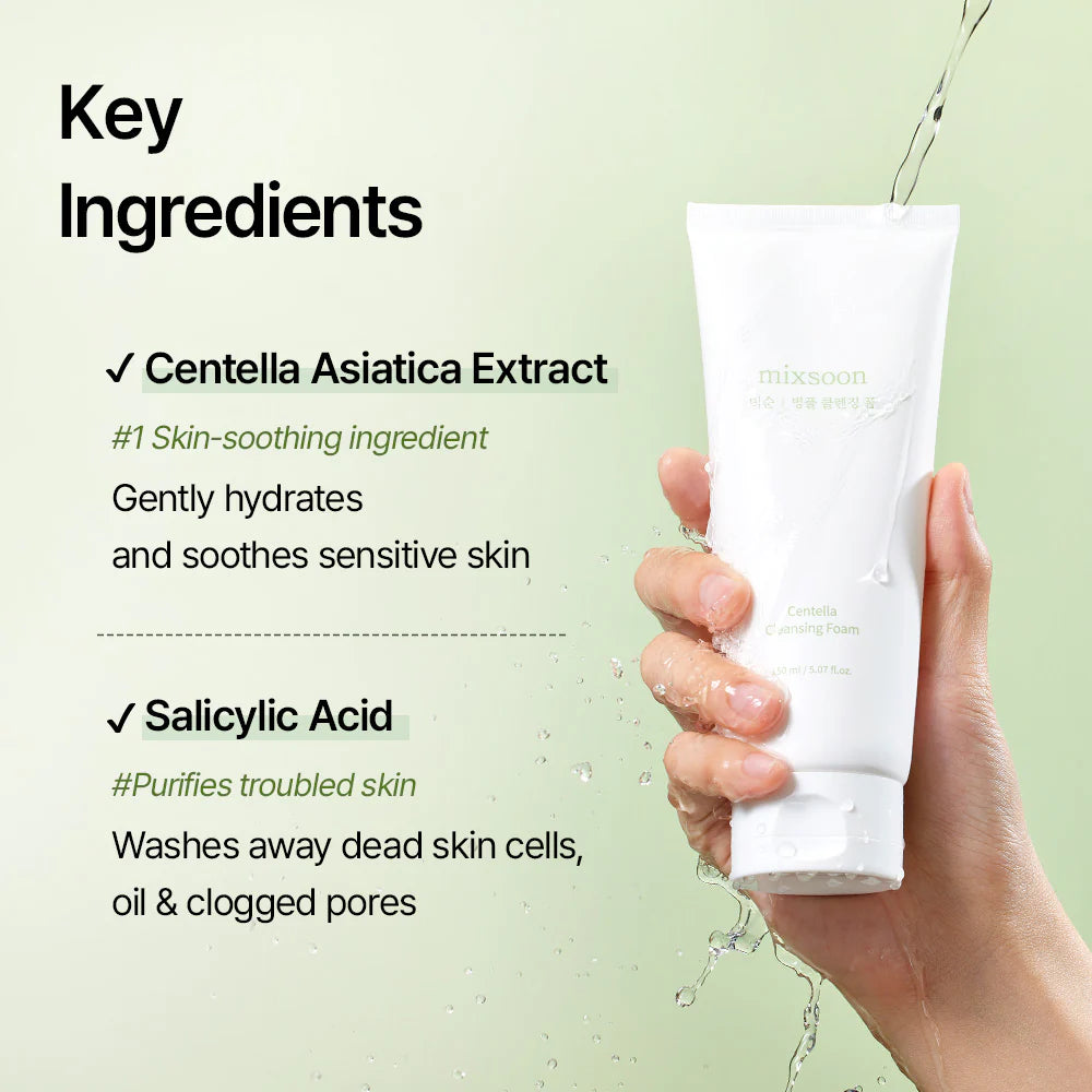 Mixsoon Limpiador Centella Cleansing Foam