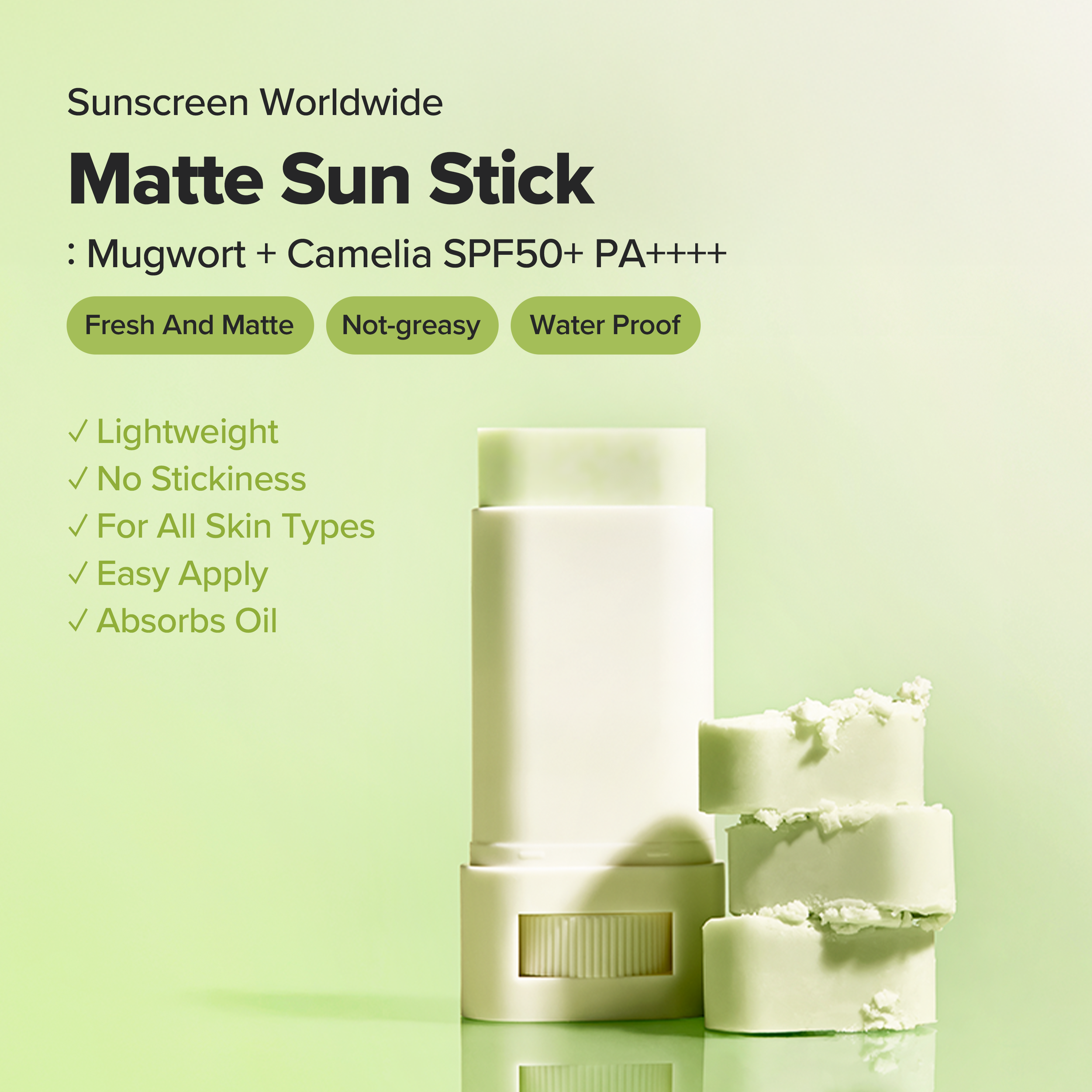 Beauty of Joseon Matte Sun Stick Mugwort + Camelia SPF 50+ PA++++