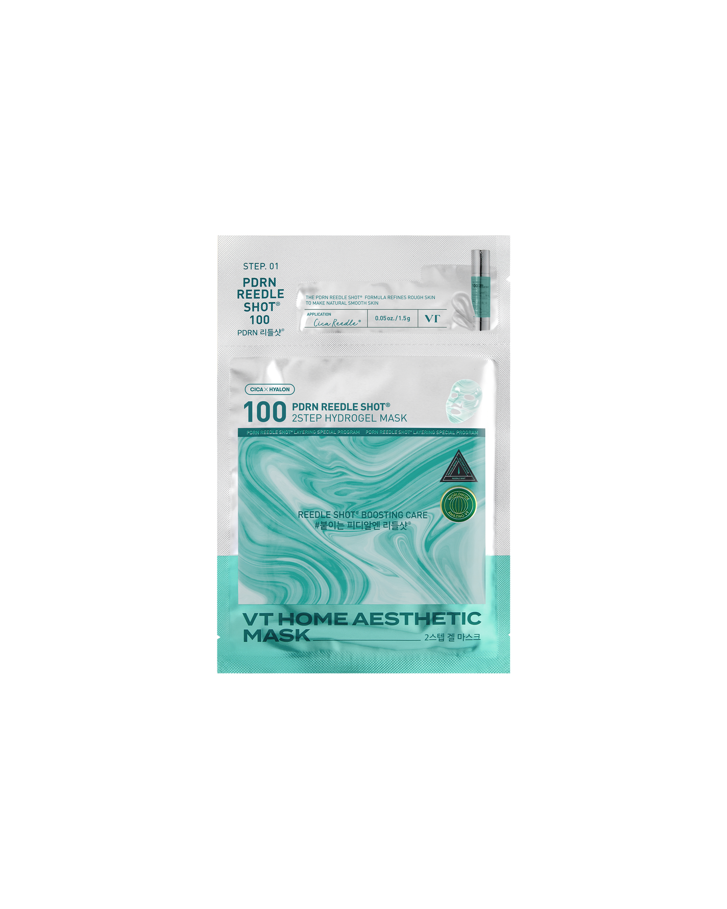 VT Cosmetics PDRN Reedle Shot 100 2-Step Hydrogel Mask