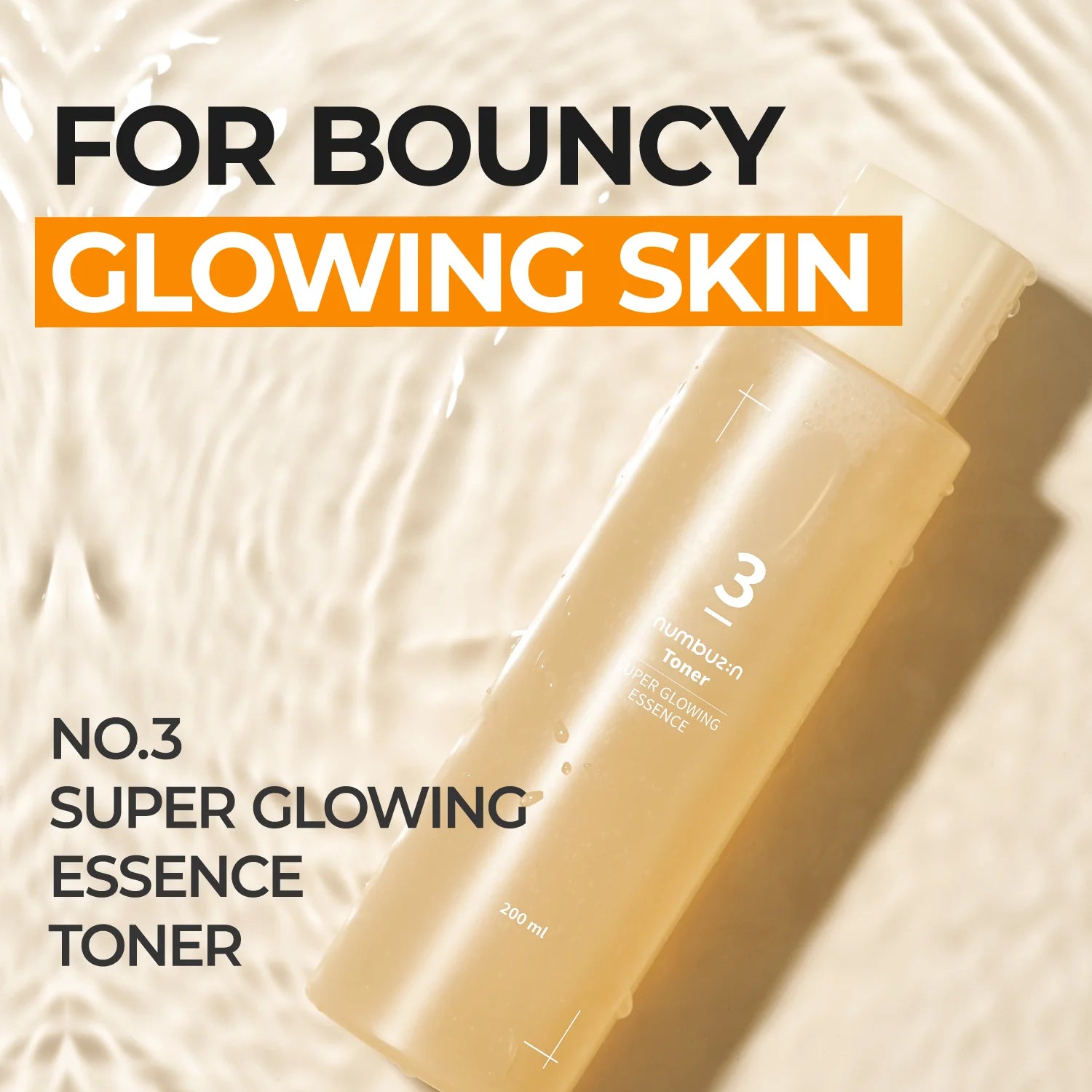 Numbuzin Tonico Iluminador no.3 super glowing essence toner