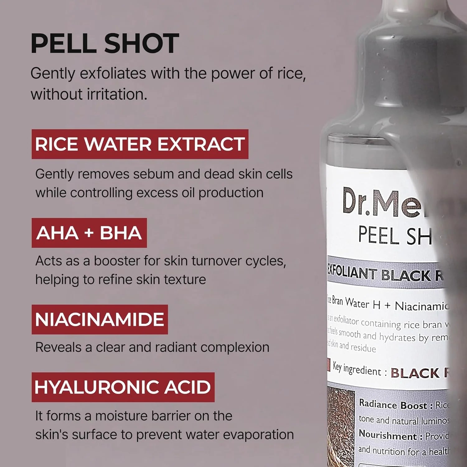 Dr. Melaxin - Peel Shot Exfoliating Black Rice Ampoule