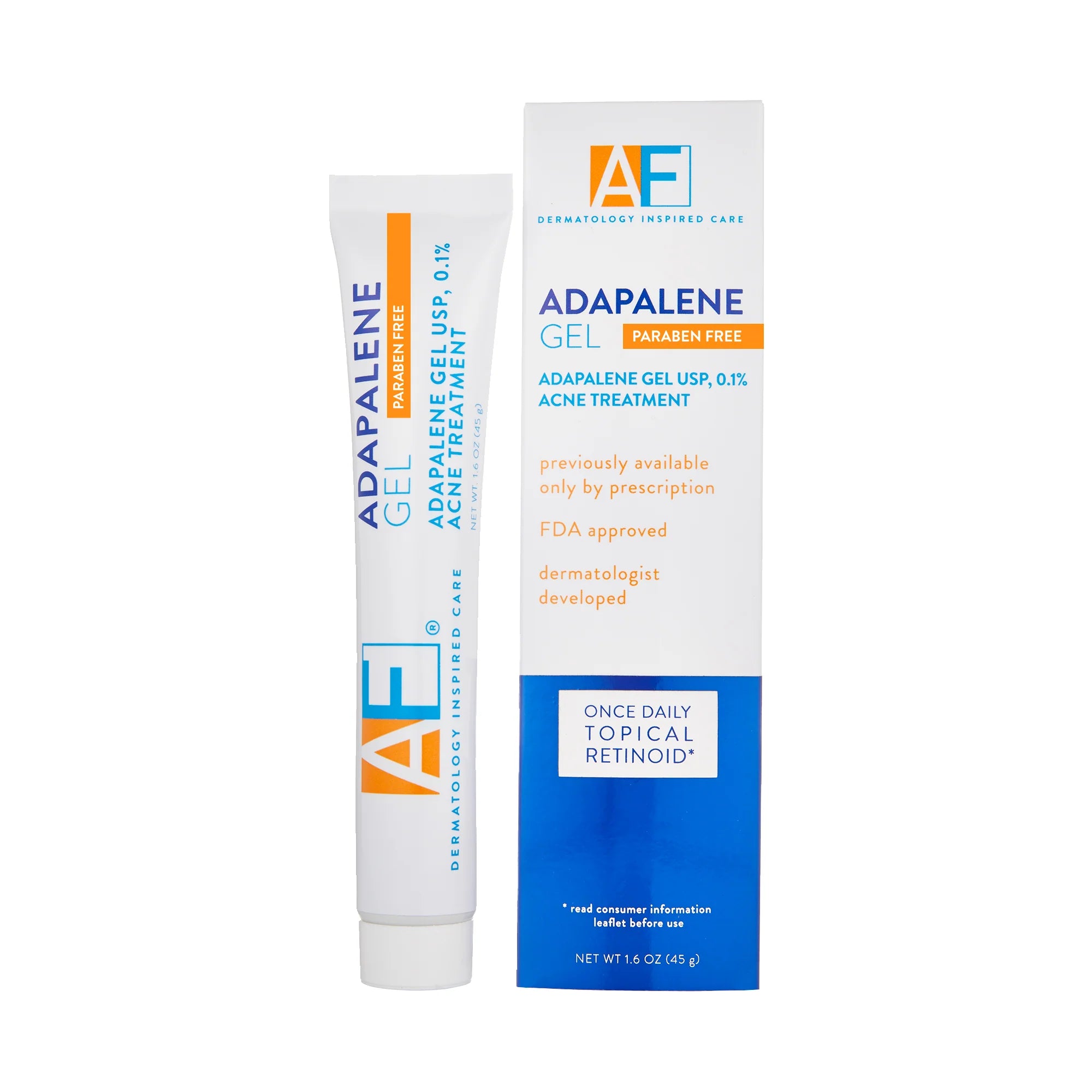 AF Adapalene Gel USP 0.1% Acne Treatment
