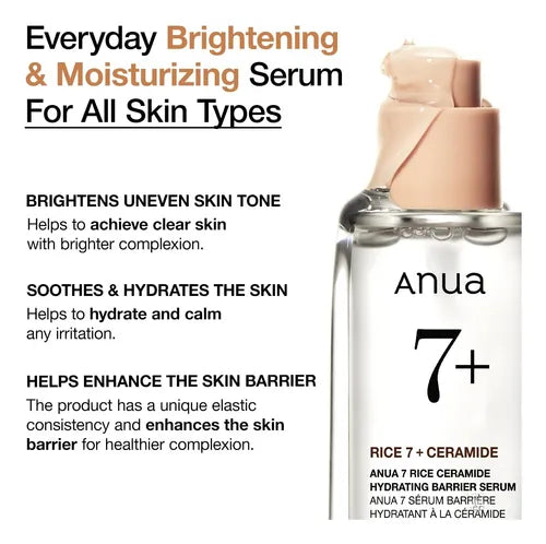 Anua Serum 7 Rice Ceramide Hydrating Barrier Serum