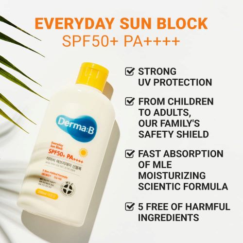 Derma:B - Everyday Sun Block SPF50+ PA++++ (200ml)