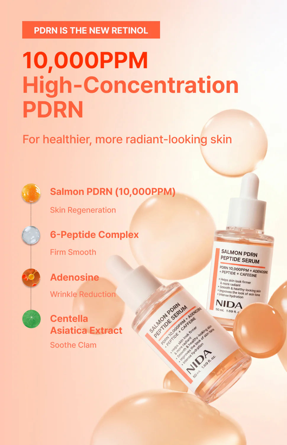 NIDA Salmon PDRN Peptide Serum