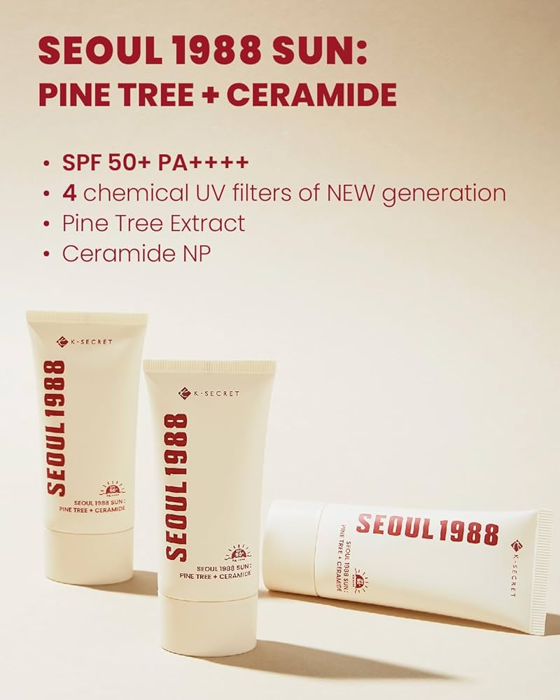 K-SECRET  SEOUL 1988 Sun: Pine Tree + Ceramide SPF50+ PA++++