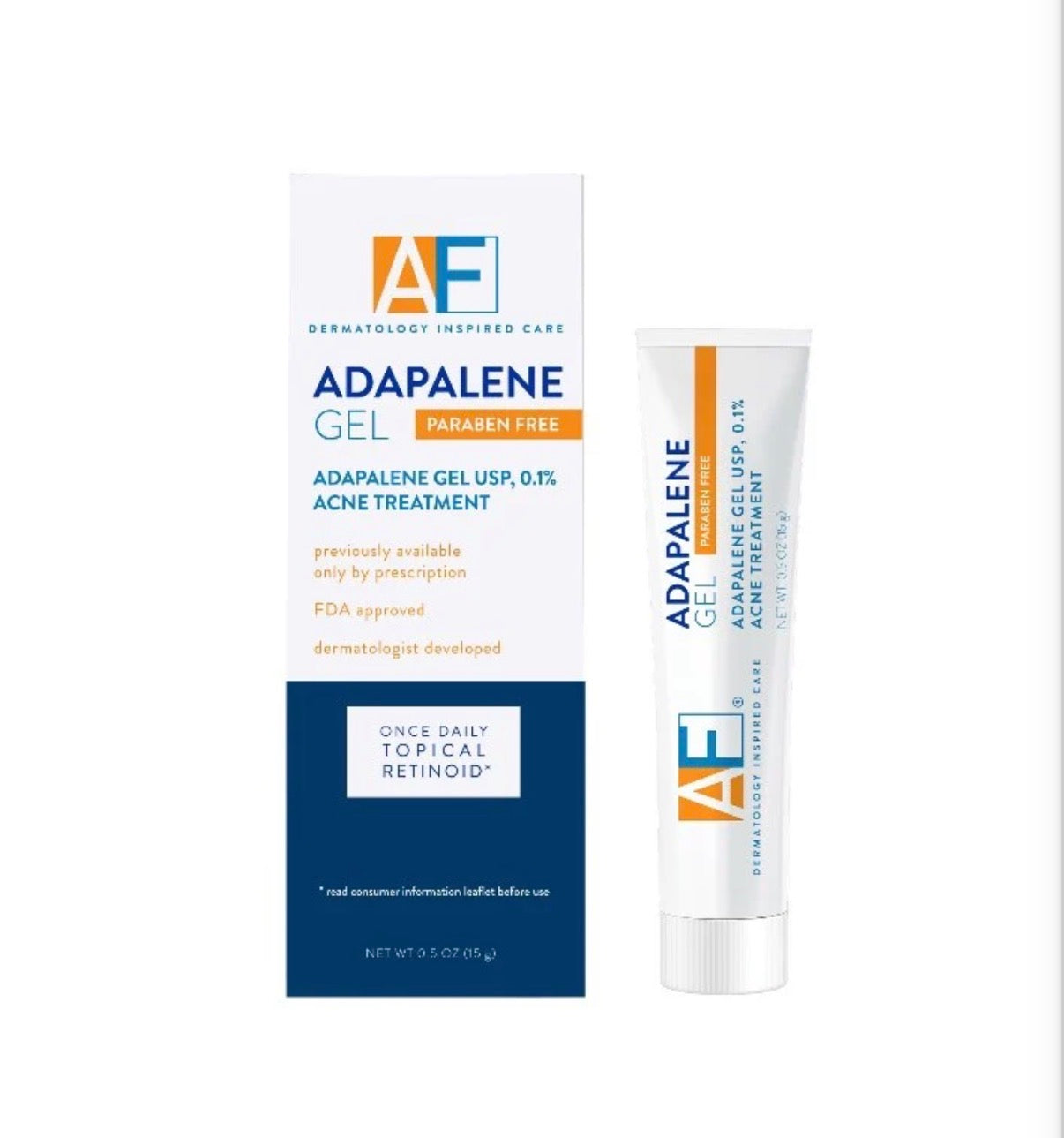 AF Adapalene Gel USP 0.1% Acne Treatment