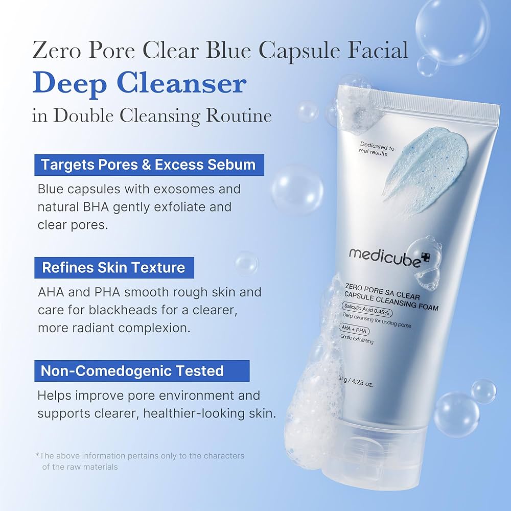 Medicube  Zero Pore SA Clear Capsule Cleansing Foam