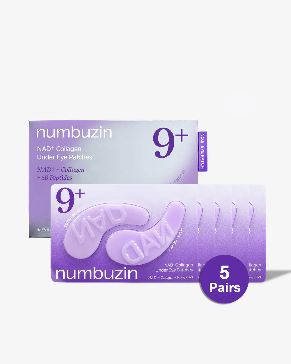 Numbuzin Parches de Ojos No.9 NAD+ Collagen (5 pares)