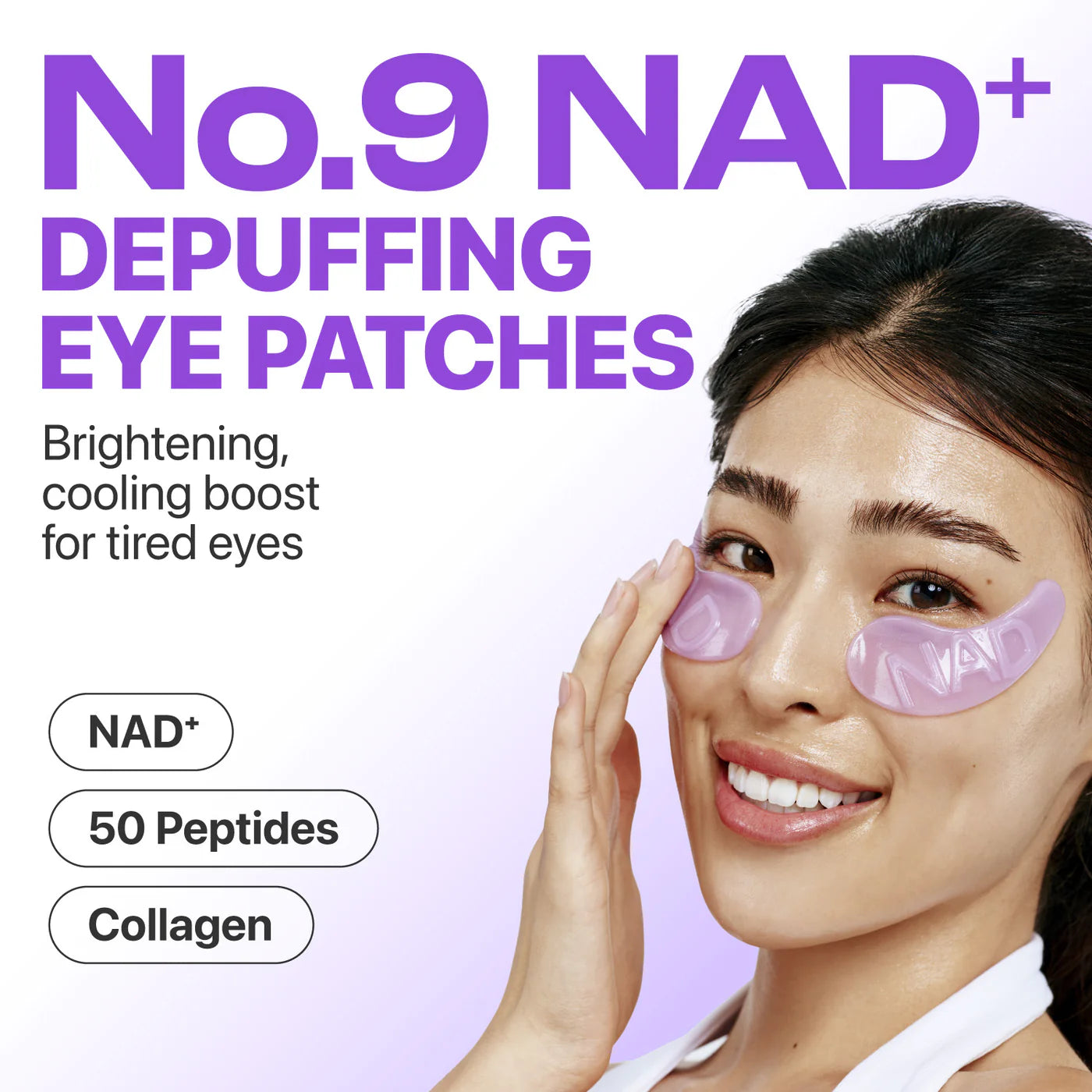 Numbuzin Parches de Ojos No.9 NAD+ Collagen (5 pares)