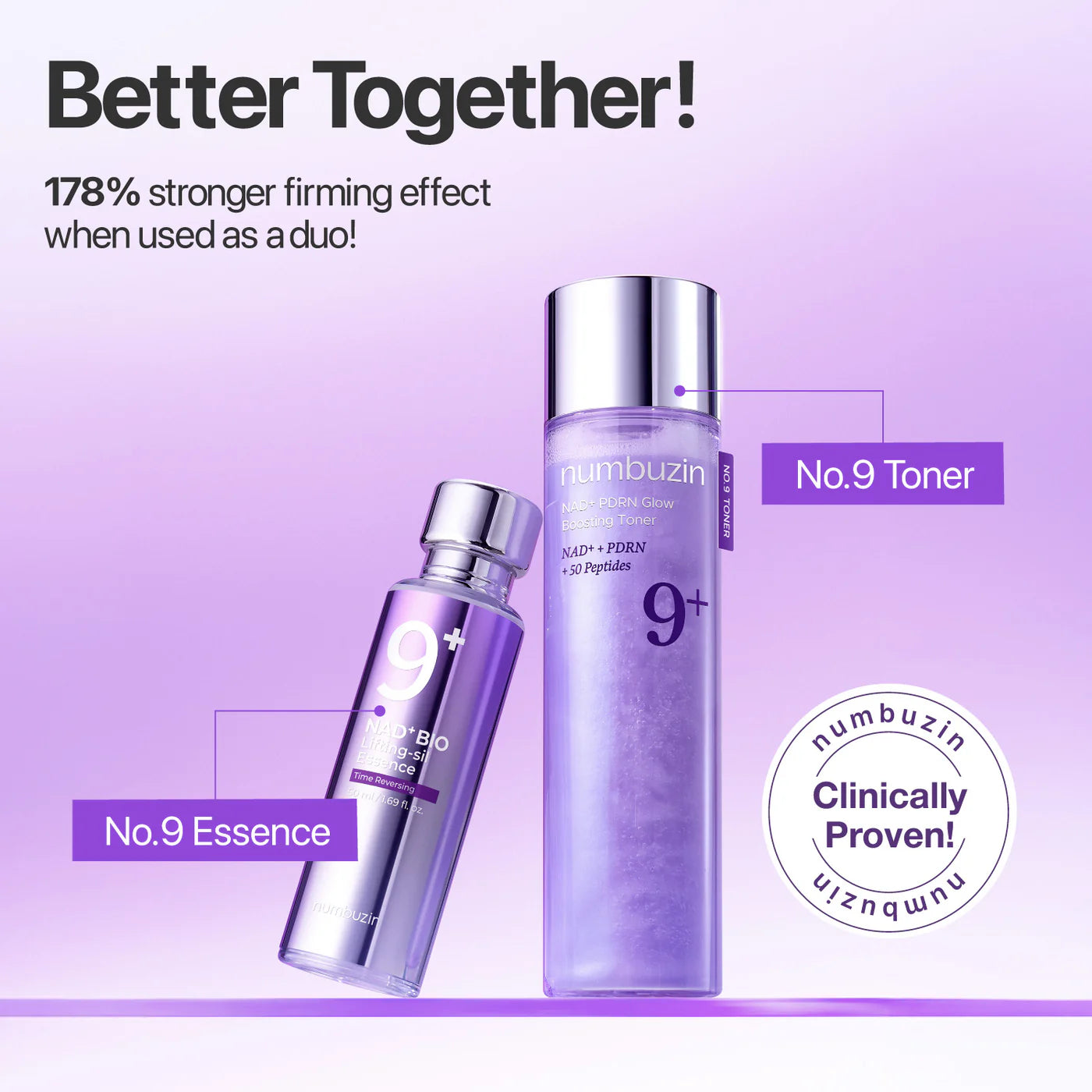 Numbuzin Tónico No.9 NAD+ PDRN Glow Boosting