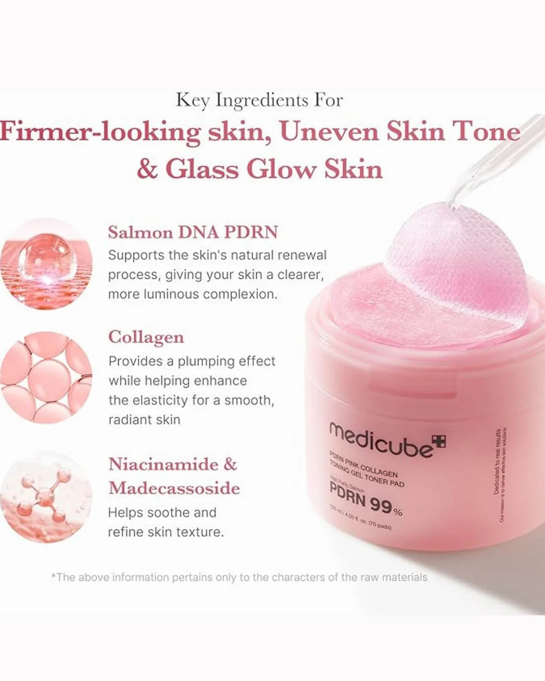 Medicube PDRN Pink Collagen Gel Toner Pad