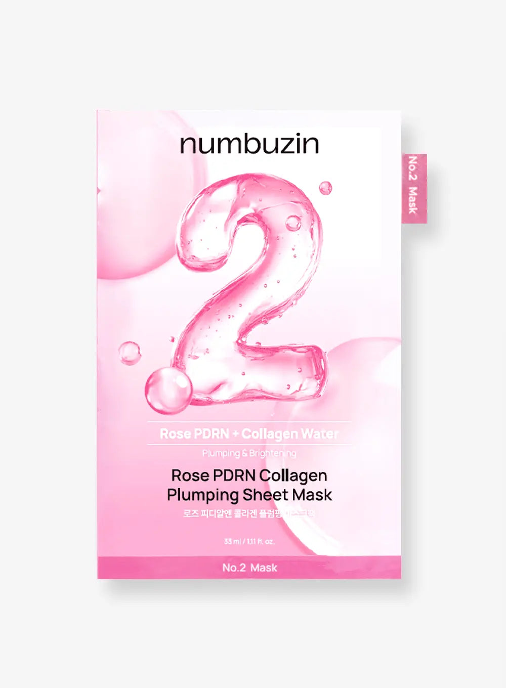 Numbuzin  No.2 Rose PDRN Collagen Plumping Sheet Mask