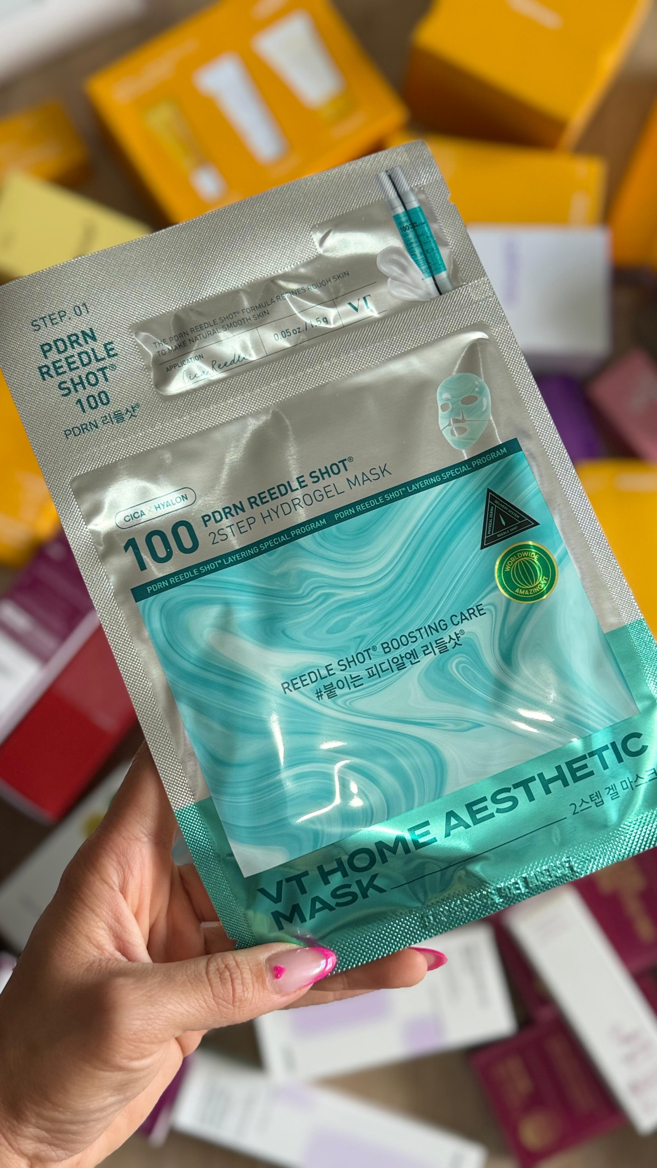 VT Cosmetics PDRN Reedle Shot 100 2-Step Hydrogel Mask