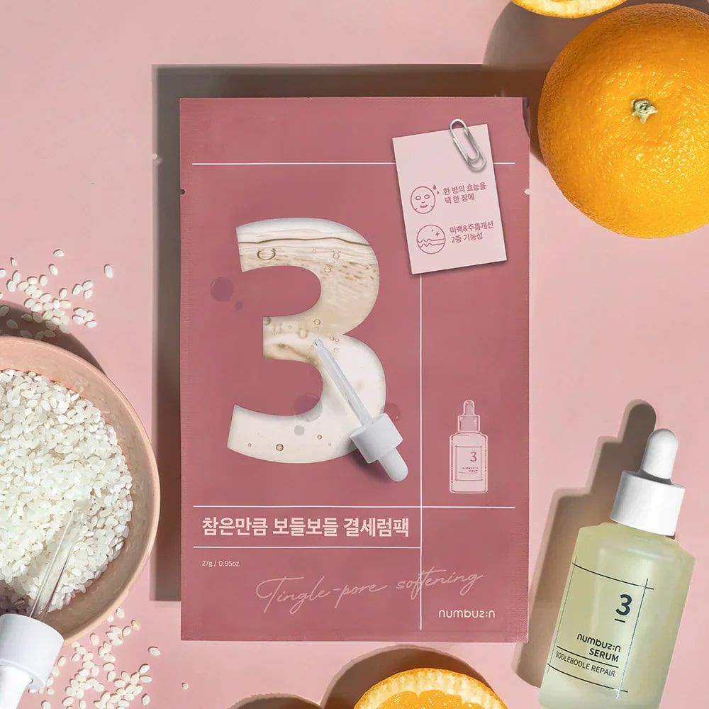 numbuzin Mascarilla para poros No.3 Tingle Pore Softening Sheet Mask
