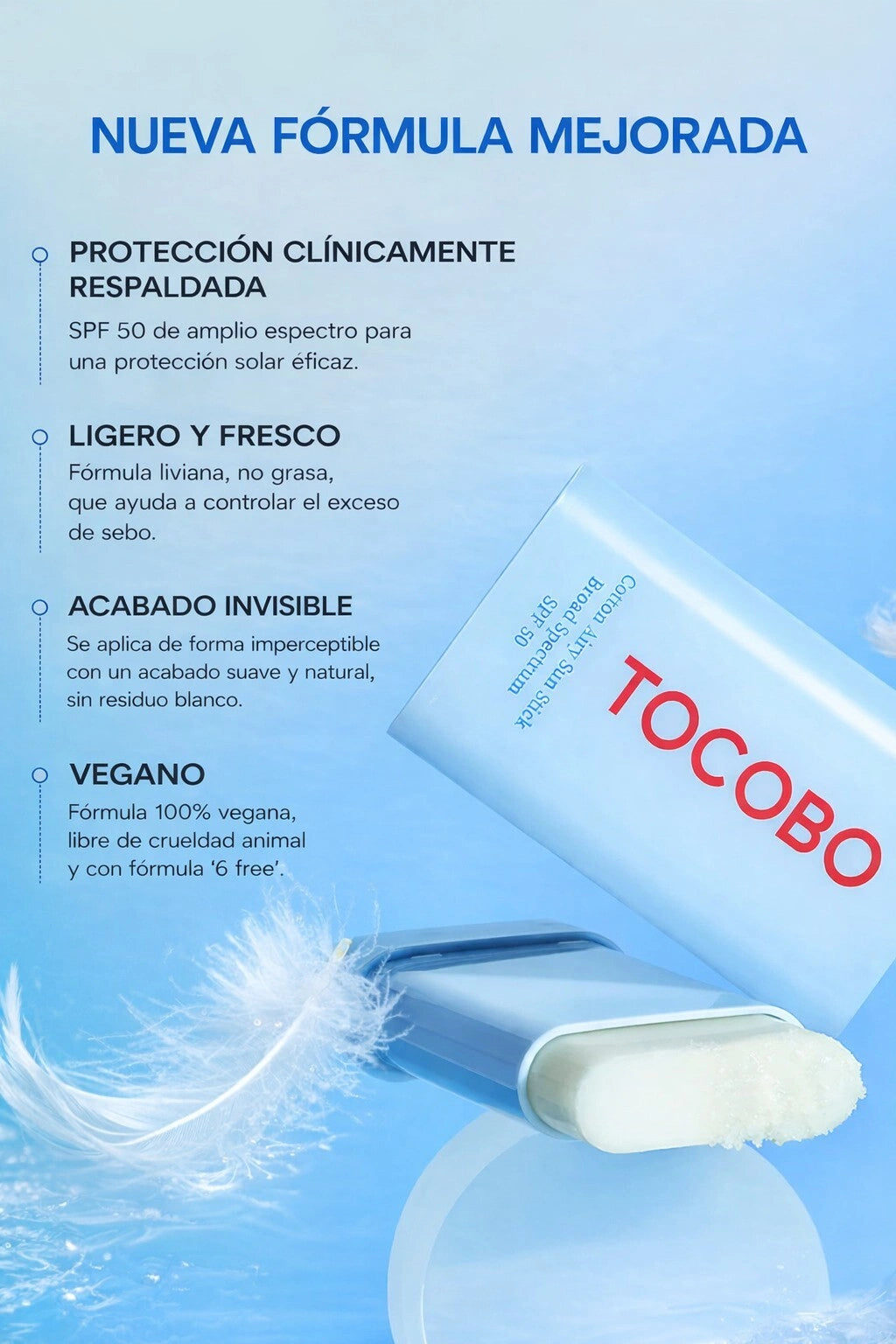 TOCOBO Cotton Soft Sun Stick SPF50+ PA++++